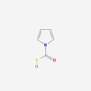 molecular formula C5H5NOS B3056108 1H-Pyrrole-1-carbothioic S-acid CAS No. 690620-31-6