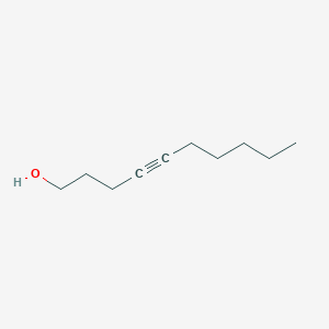 molecular formula C10H18O B3056125 4-Decyn-1-ol CAS No. 69222-06-6
