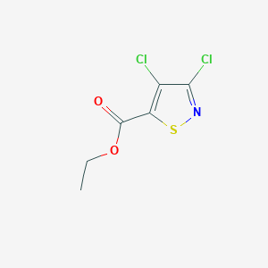 molecular formula C6H5Cl2NO2S B3056142 Ethyl 3,4-dichloroisothiazole-5-carboxylate CAS No. 69376-25-6