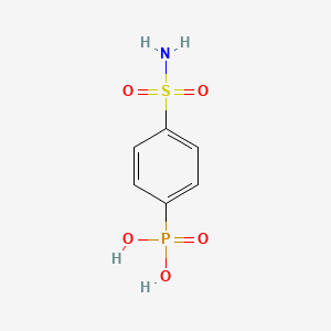 molecular formula C6H8NO5PS B3056145 p-Sulfamoylphenylphosphonic acid CAS No. 69387-04-8