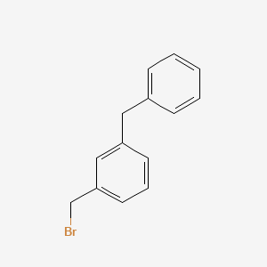 molecular formula C14H13B B3056150 1-benzyl-3-(bromomethyl)benzene CAS No. 69410-45-3