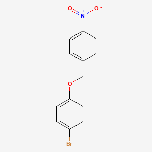 molecular formula C13H10BrNO3 B3056151 1-Bromo-4-[(4-nitrobenzyl)oxy]benzene CAS No. 6943-02-8