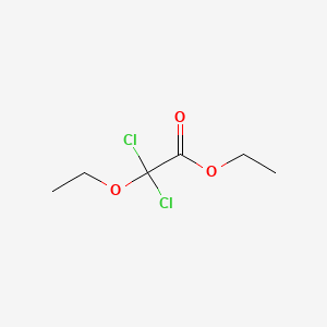 molecular formula C6H10Cl2O3 B3056188 Ethyl dichloroethoxyacetate CAS No. 6957-89-7
