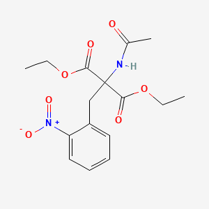 molecular formula C16H20N2O7 B3056191 Diethyl(acetylamino)(2-nitrobenzyl)propanedioate CAS No. 6960-47-0