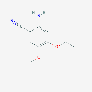 molecular formula C11H14N2O2 B3056207 2-Amino-4,5-diethoxybenzonitrile CAS No. 696649-30-6