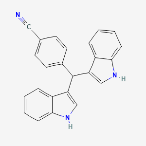 Benzonitrile, 4-(di-1H-indol-3-ylmethyl)-