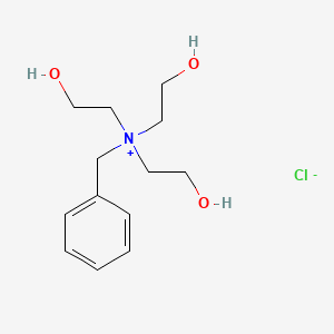 molecular formula C13H22ClNO3 B3056278 Benzyltris(2-hydroxyethyl)ammonium chloride CAS No. 7006-60-2