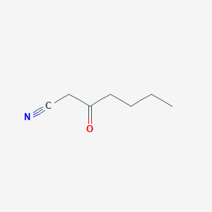 molecular formula C7H11NO B3056282 3-Oxoheptanenitrile CAS No. 70102-84-0