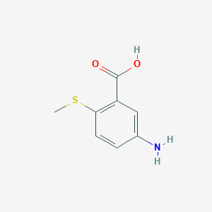 molecular formula C8H9NO2S B3056308 5-Amino-2-(methylsulfanyl)benzoic acid CAS No. 70290-39-0