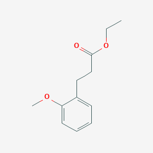 molecular formula C12H16O3 B3056311 Ethyl 3-(2-methoxyphenyl)propanoate CAS No. 70311-27-2