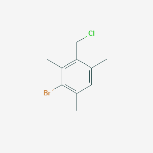 molecular formula C10H12BrCl B3056315 2-Bromo-4-(chloromethyl)-1,3,5-trimethylbenzene CAS No. 70335-40-9