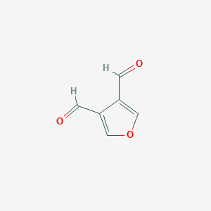 molecular formula C6H4O3 B3056319 Furan-3,4-dicarbaldehyde CAS No. 7040-25-7