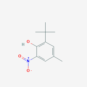 molecular formula C11H15NO3 B3056321 2-Tert-butyl-4-methyl-6-nitrophenol CAS No. 70444-48-3