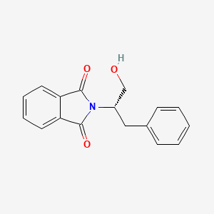 molecular formula C17H15NO3 B3056326 (S)-2-(1-Hydroxy-3-phenylpropan-2-YL)isoindoline-1,3-dione CAS No. 70451-01-3