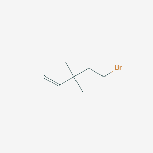 molecular formula C7H13B B3056328 5-Bromo-3,3-dimethylpent-1-ene CAS No. 70472-96-7