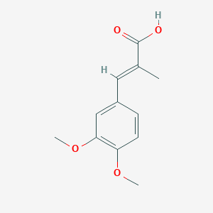 (E)-3-(3,4-dimethoxyphenyl)-2-methylprop-2-enoic acid