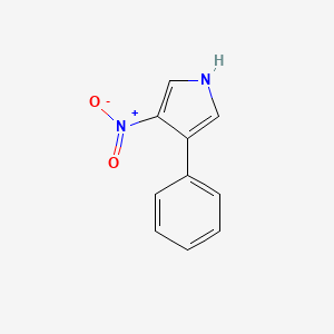 molecular formula C10H8N2O2 B3056348 3-nitro-4-phenyl-1H-pyrrole CAS No. 70647-26-6