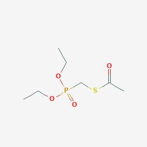 molecular formula C7H15O4PS B3056350 Ethanethioic acid, S-[(diethoxyphosphinyl)methyl] ester CAS No. 70660-08-1