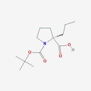 (S)-1-(tert-Butoxycarbonyl)-2-propylpyrrolidine-2-carboxylic acid