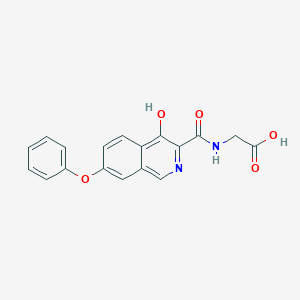 Glycine, N-[(4-hydroxy-7-phenoxy-3-isoquinolinyl)carbonyl]-
