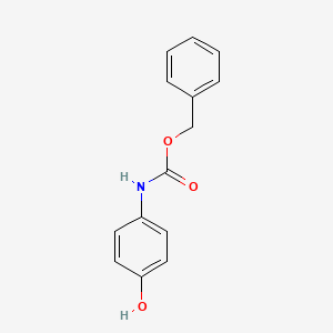 molecular formula C14H13NO3 B3056397 Benzyl (4-hydroxyphenyl)carbamate CAS No. 7107-59-7