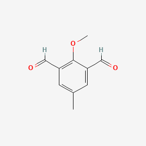 molecular formula C10H10O3 B3056402 2-Methoxy-5-methylbenzene-1,3-dicarbaldehyde CAS No. 71128-83-1