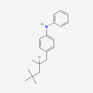 molecular formula C20H27N B3056409 N-Phenyl-4-(2,4,4-trimethylpentyl)aniline CAS No. 71172-35-5