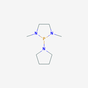 molecular formula C8H18N3P B3056428 1,3-Dimethyl-2-(pyrrolidin-1-yl)-1,3,2-diazaphospholidine CAS No. 7137-84-0