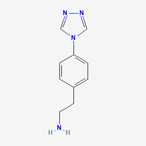 2-[4-(4H-1,2,4-Triazol-4-yl)phenyl]ethan-1-amine