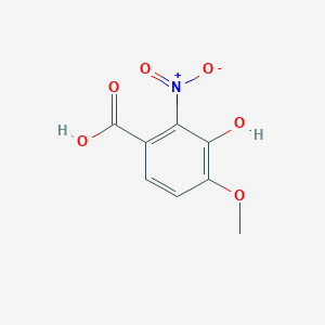 molecular formula C8H7NO6 B3056445 3-Hydroxy-4-methoxy-2-nitrobenzoic acid CAS No. 71489-74-2