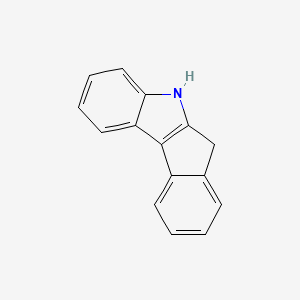 molecular formula C15H11N B3056462 5,6-Dihydroindeno[2,1-b]indole CAS No. 7156-31-2