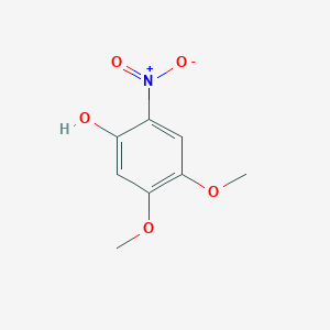molecular formula C8H9NO5 B3056467 4,5-Dimethoxy-2-nitrophenol CAS No. 7158-91-0
