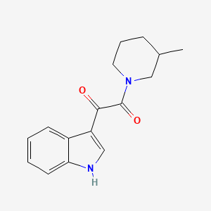 molecular formula C16H18N2O2 B3056489 1-(1H-Indol-3-yloxoacetyl)-3-methylpiperidine CAS No. 71765-49-6