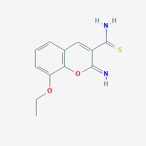 B3056493 8-Ethoxy-2-imino-2H-chromene-3-carbothioamide CAS No. 71796-73-1