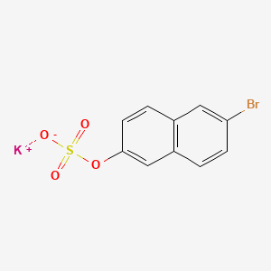 B3056494 Potassium 6-bromo-2-naphthyl sulphate CAS No. 71799-94-5