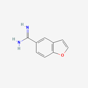 molecular formula C9H8N2O B3056500 5-Benzofurancarboximidamide CAS No. 71889-77-5