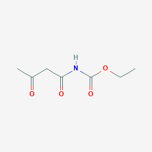 molecular formula C7H11NO4 B3056501 ethyl N-(3-oxobutanoyl)carbamate CAS No. 7190-58-1