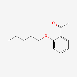 molecular formula C13H18O2 B3056504 2'-Pentyloxyacetophenone CAS No. 7191-39-1