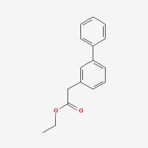 molecular formula C16H16O2 B3056505 Biphenyl-3-ylacetic acid ethyl ester CAS No. 71912-70-4