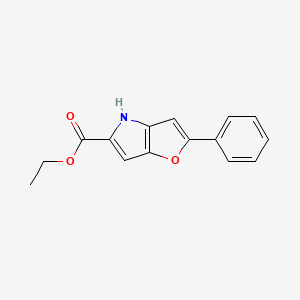 B3056511 4H-Furo[3,2-b]pyrrole-5-carboxylic acid, 2-phenyl-, ethyl ester CAS No. 71971-00-1
