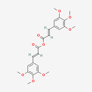 molecular formula C24H26O9 B3056512 3,4,5-Trimethoxycinnamic acid anhydride CAS No. 71989-97-4