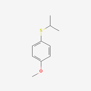 molecular formula C10H14OS B3056517 Benzene, 1-methoxy-4-[(1-methylethyl)thio]- CAS No. 7205-61-0
