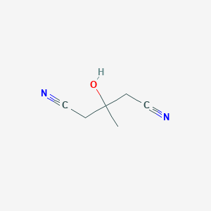 molecular formula C6H8N2O B3056520 3-Hydroxy-3-methylpentanedinitrile CAS No. 72060-94-7