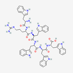 molecular formula C61H64N14O7 B3056551 WRW4-OH CAS No. 722541-91-5