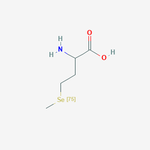 molecular formula C5H11NO2Se B3056570 Selenomethionine Se-75, DL- CAS No. 7246-06-2