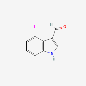 molecular formula C9H6INO B3056579 4-iodo-1H-indole-3-carbaldehyde CAS No. 72527-73-2
