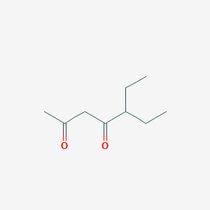 molecular formula C9H16O2 B3056586 2,4-Heptanedione, 5-ethyl- CAS No. 725708-70-3