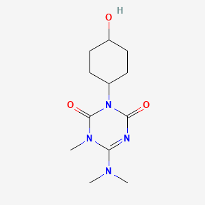 6-(Dimethylamino)-3-(4-hydroxycyclohexyl)-1-methyl-1,3,5-triazine-2,4-dione