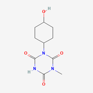 1,3,5-Triazine-2,4,6(1H,3H,5H)-trione, 1-(4-hydroxycyclohexyl)-3-methyl-