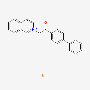 2-(2-[1,1'-Biphenyl]-4-yl-2-oxoethyl)isoquinolinium bromide